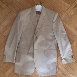 Khaki suit by Calvin Klein